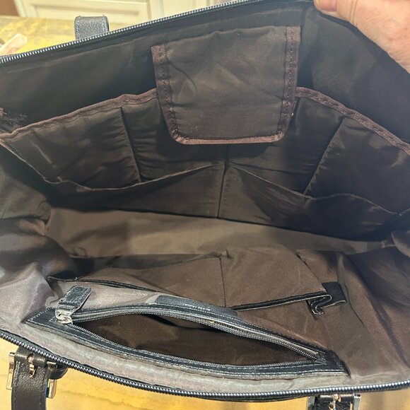 DANIER black leather tote - Picture 9 of 11